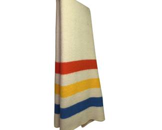 Orrlaskan 100% Pure Wool Blanket 3 Stripe Orr Felt Blanket Co Piqua Ohio