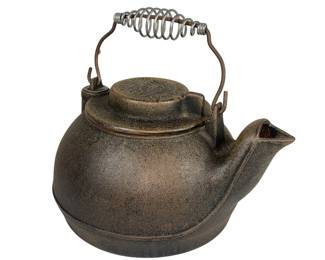 Wagner Ware Cast Iron Tea Water Kettle Patina