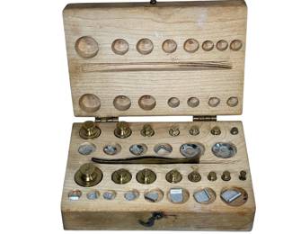 Henry Troemner Inc Philadelphia Brass Pharmacy Scale Weights