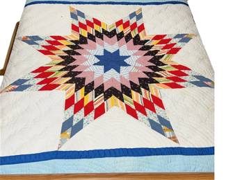 Quilt Machine Bedspread Lone Star Pattern