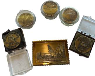 5 Ducks Unlimited Sponsor Pins & Stamp