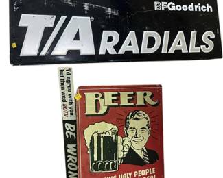 BF Goodrich T/A Radials, Beer, Be Wrong Signs
