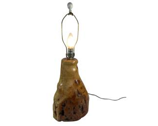 Live Edge Solid Wood Lamp Rustic Décor