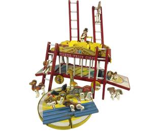 Vintage 1962 Fisher-Price Circus Wagon Toy #900