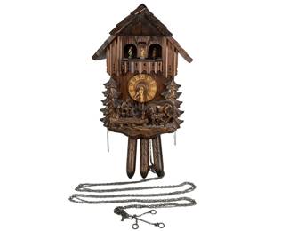 Vintage Cuendet Cuckoo Clock Germany Edelweiss