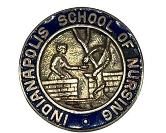 10K Indianapolis School of Nursing Badge Pin 3.82g