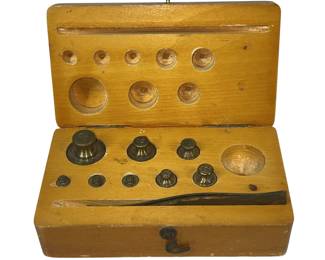 Vintage Empire Lab Company Brass Pharmacy Scale Weights