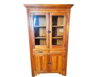 Handmade Farmhouse Cabinet Pie Cupboard Display Solid Wood
