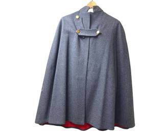 World War II Nurses Cape Brass Buttons Kahn Tailoring Indianapolis +Wool Pants Eddie Bauer