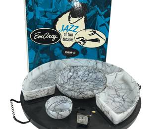 MCM Atomic Hazel Atlas Spaghetti Drizzle Lazy Susan Serving