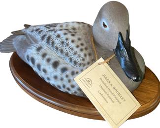16" James Bouillet Duck Decoy Wood Base Plate
