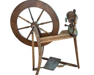 Mid-Century Ashford Hardwood Spinning Wheel Yarn Crafts