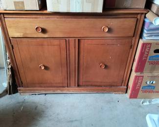 Vintage Cabinet, Mason Jars, Mikasa