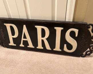 Large metal Paris sign