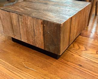 Modern Rustic wood coffee table