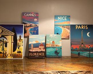 Travel poster art
