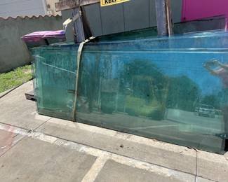 90"T x 35"W x 1/2" thick glass sheets for frameless installations