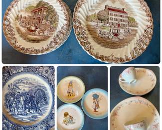 Vtg & antique china stoneware ironstone- Limoges etv