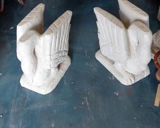 Swan side tables or plant stands