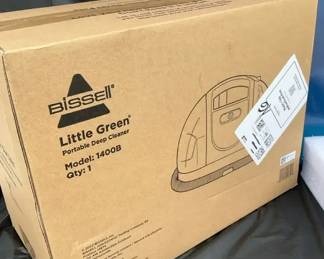 Home Deep Cleaning Lot  NIB Bissell Little Green 1400B Extractor, UVC Disinfector  Power Scrubber