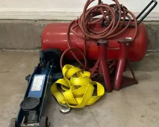 Craftsman Air Compressor  Auto Lift Kit Lot  Compact Floor Jack, Lift Set with Stand, Recovery Str