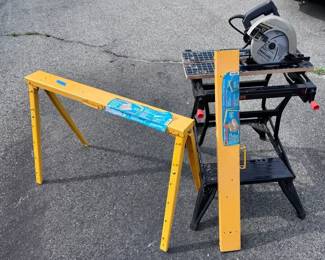Black  Decker Workmate 225, Pro Adjustable Saw Horses  Craftsman Industrial Circular Saw
