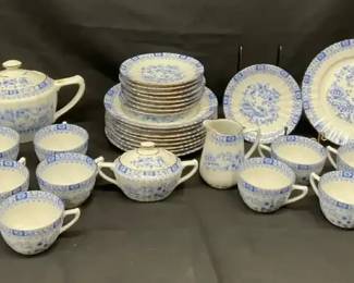 China Blau China Blue 30piece porcelain tea set from Seltmann Weiden, Bavaria