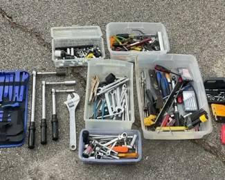Mechanics Tool  Socket Lot  3x Ratchets  Breaker Bars, Wrenches, Hand Tools 2x Drill Bit Sets