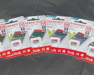 6 SanDisk Memory Cards