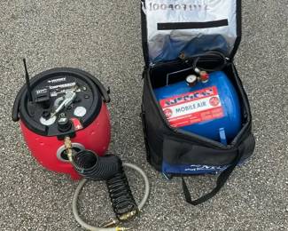 Husky Cordless 1.5Gallon Portable Air Compressor  135 Max PSI  Mobile Air Job Site Unit