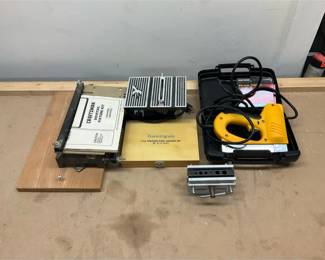 Fine wood Working Group Lot, Dovetail Fixture Kit, And Power Stapler