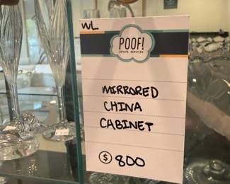 Mirrored China Cabinet
