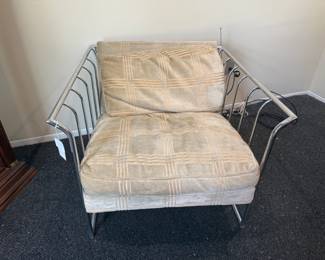 MCM Chrome Lounge Chair