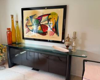 Decorative Vases, Wall Art, Contemporary Style Sideboard