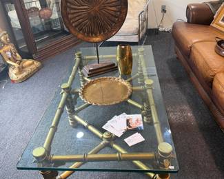 Glass-Top Coffee Table