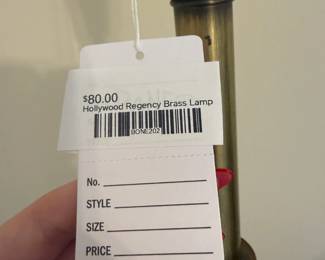 Hollywood Regency Brass Lamp