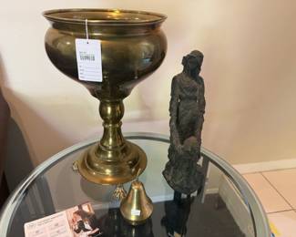 Brass Pedestal Bowl