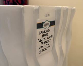 Dimond Home "White Wave Vessel"