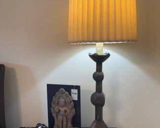 Decorative Table Lamp, Women's Shoes, Temple Guardian Carved Statue