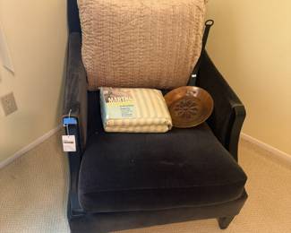 Bernhardt Velour Armchair