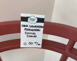 Hank Loewenstein Postmodern Dining Chairs