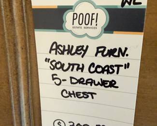 Ashley Furniture " South Coast" 5 -Drawer Chest