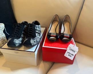 Coach Gretchen Peeptoe Wedges, Coach Tennis Shoes