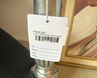 Louis XVI Silver Armchair