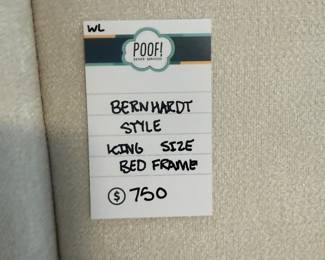 Bernhardt Style King Size Bed Frame