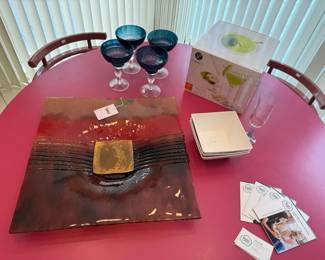 Square Fused Glass Dish