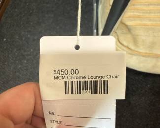 MCM Chrome Lounge Chair
