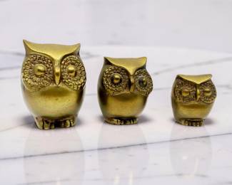 MCM BRASS OWLS