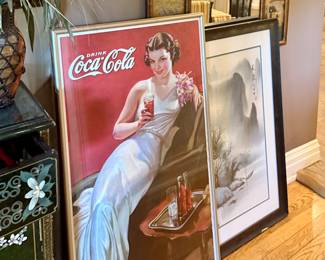 VINTAGE COCA COLA & BETTE MIDLER POSTERS 