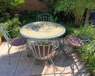 Mosaic Outdoor Table and Chairs